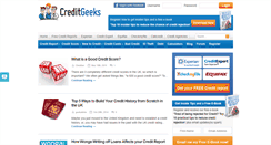 Desktop Screenshot of creditgeeks.co.uk