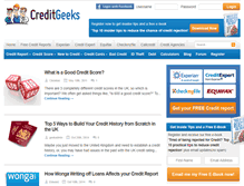 Tablet Screenshot of creditgeeks.co.uk